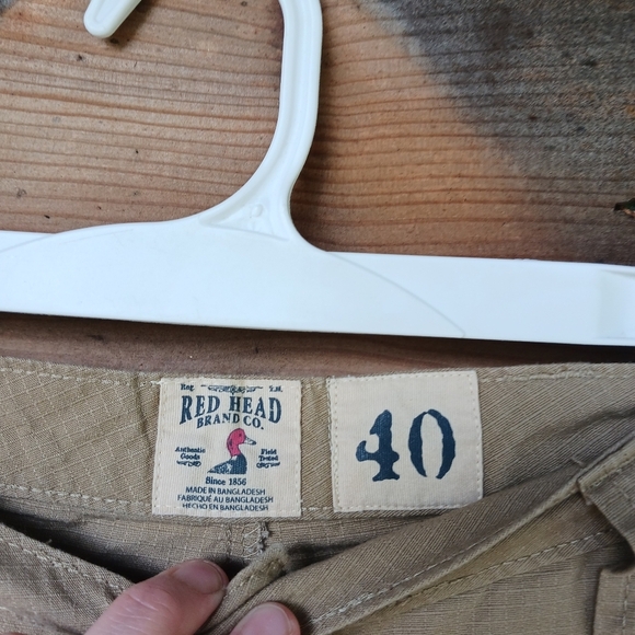 Red Head Brand Co. Cargo Shorts Men's Size 40 Sand Tan Pockets Ripstop - Picture 4 of 5